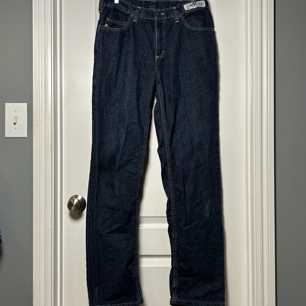 Carhartt Dark Wash‎ Flame Resistant Straight Leg Jeans Workwear Gorpcore Style